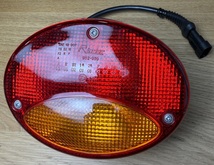 CI &amp; Roller Team Rear Oval Light Inc Fog - Red/Amber Image 2