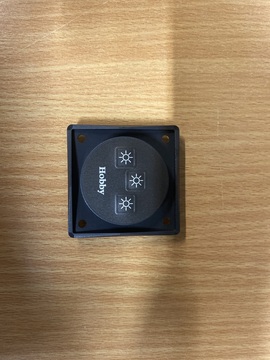 Hobby Anthracite Triple Light Switch Panel