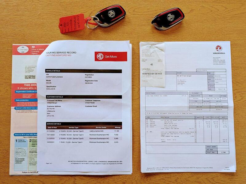 MG 44.5kWh Exclusive SUV 5dr Electric Auto (143 ps)