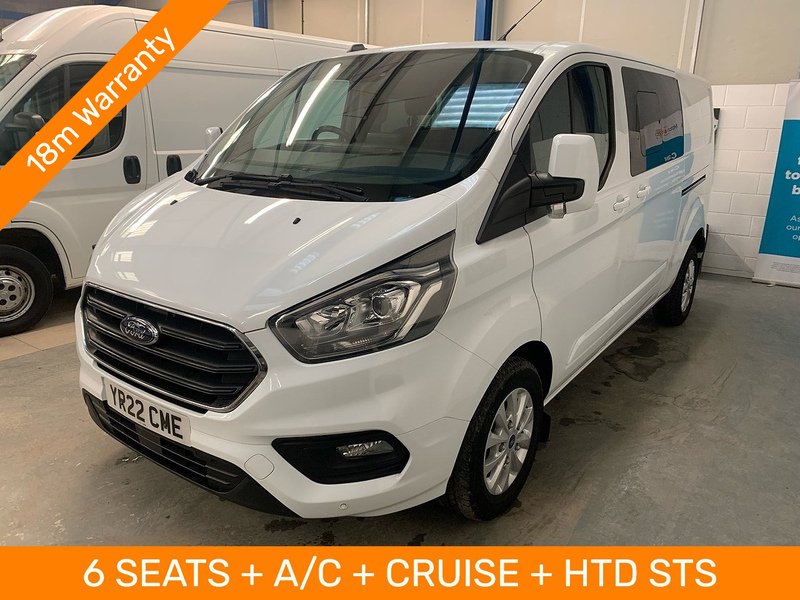 Ford 2.0 320 EcoBlue Limited Crew Van Double Cab 5dr Diesel Manual L2 H1 Euro 6 (s/s) (6 Seat) (130 ps)