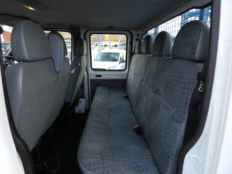 Ford 2013 63 FORD TRANSIT T460 DOUBLE CAB CAGED TIPPER EX COUNCIL FSH