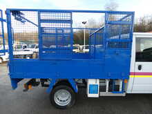 2013 63 FORD TRANSIT T460 DOUBLE CAB CAGED TIPPER EX COUNCIL FSH