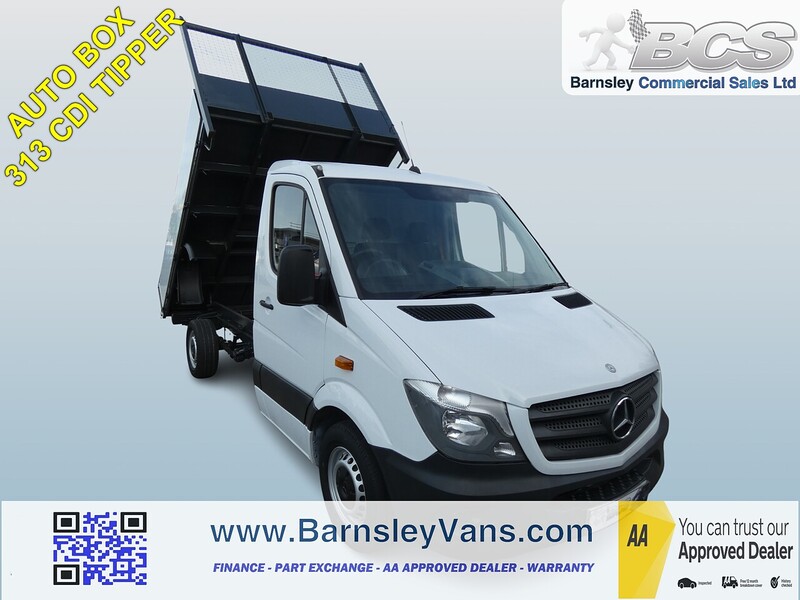 Mercedes-Benz 2014 14 MERCEDES SPRINTER 313 CDI AUTO BOX 3.3M TIPPER STUNING VAN