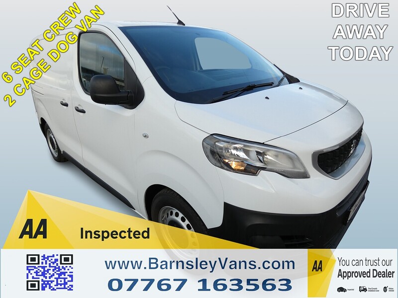 Peugeot 2017 17 PEUGEOT EXPERT 1.6HDI 6 SEAT CREW 2 CAGE DOG VAN EURO 6