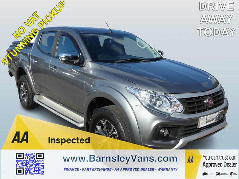Fiat 2017 17 FIAT FULLBACK 2.4D LX DOUBLE CAB ONLY 74K NO VAT