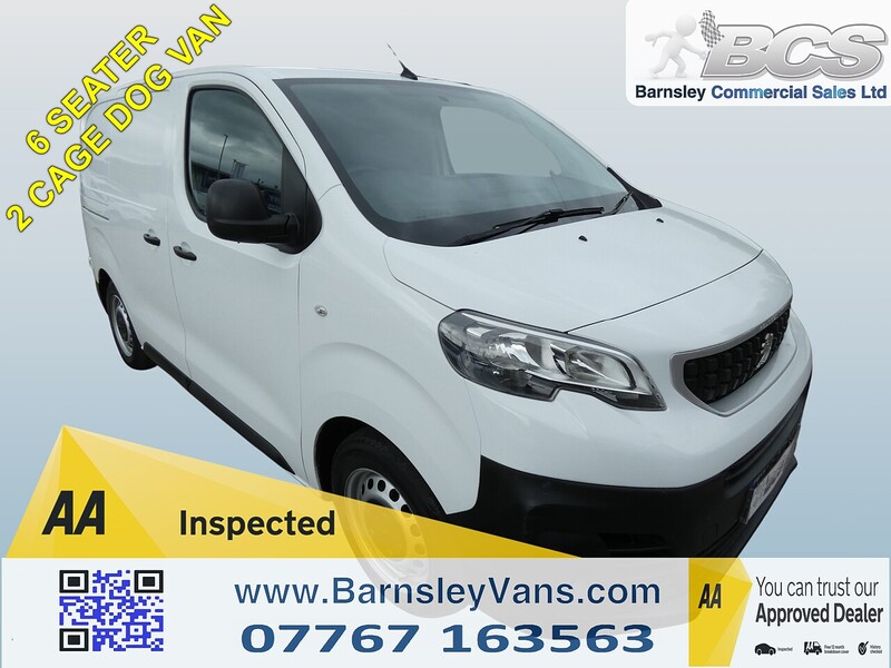 Peugeot 2017 66 PEUGEOT EXPERT 1.6HDI 6 SEAT CREW 2 CAGE DOG VAN EURO 6 116K