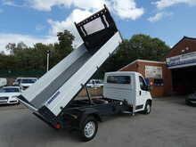 2018 18 PEUGEOT BOXER 2.2 HDI EURO SINGLE CAB 3.6M TIPPER ONLY 66K