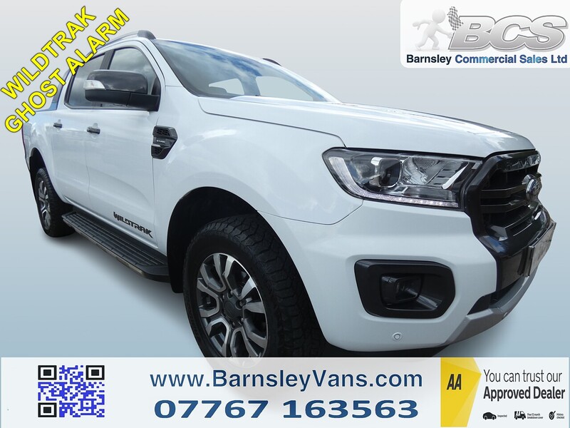 Ford 2021 71 FORD RANGER 2.0 ECOBLUE WILDTRAK AUTO DOUBLE CAB 77K WHITE STUNNING PICKUP
