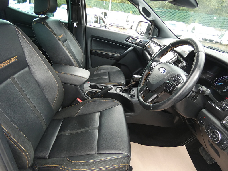 Ford 2021 71 FORD RANGER 2.0 ECOBLUE WILDTRAK AUTO DOUBLE CAB 77K WHITE STUNNING PICKUP