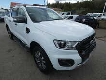 2021 71 FORD RANGER 2.0 ECOBLUE WILDTRAK AUTO DOUBLE CAB 77K WHITE STUNNING PICKUP