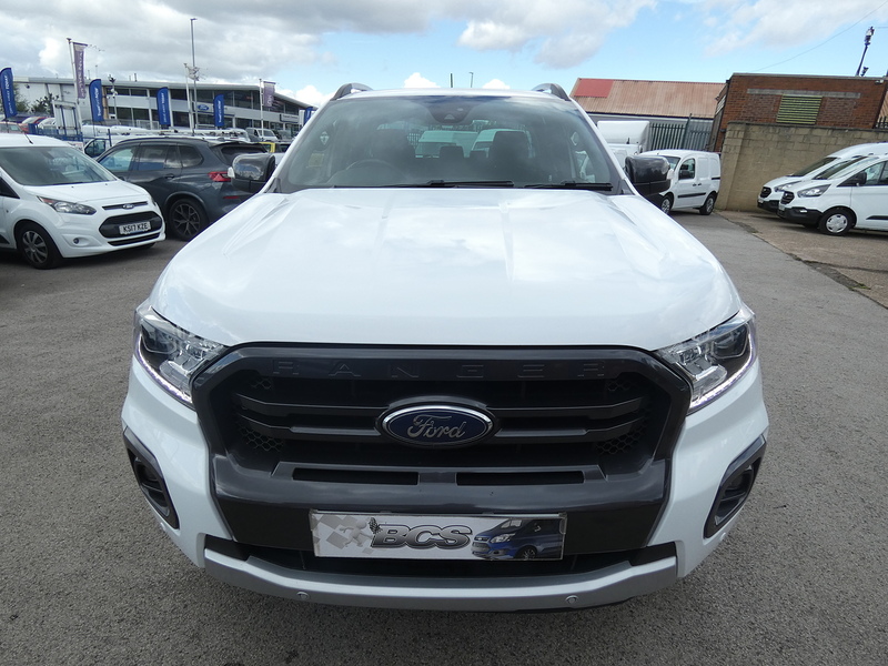 Ford 2021 71 FORD RANGER 2.0 ECOBLUE WILDTRAK AUTO DOUBLE CAB 77K WHITE STUNNING PICKUP