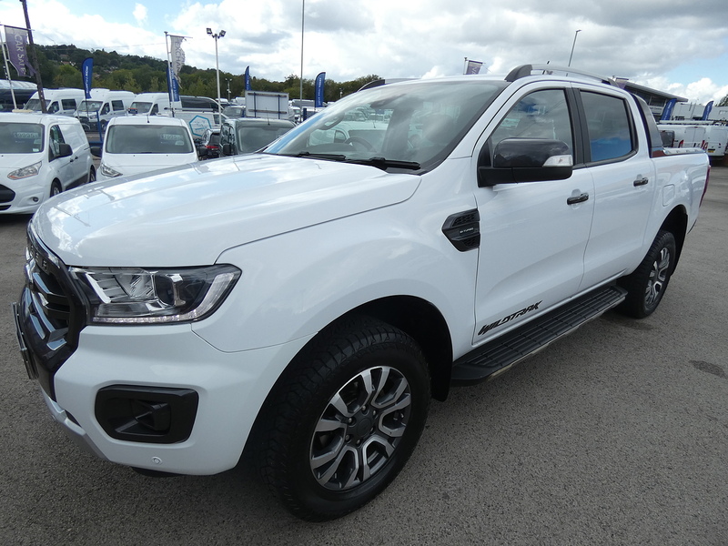 Ford 2021 71 FORD RANGER 2.0 ECOBLUE WILDTRAK AUTO DOUBLE CAB 77K WHITE STUNNING PICKUP