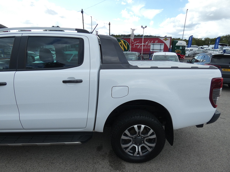 Ford 2021 71 FORD RANGER 2.0 ECOBLUE WILDTRAK AUTO DOUBLE CAB 77K WHITE STUNNING PICKUP