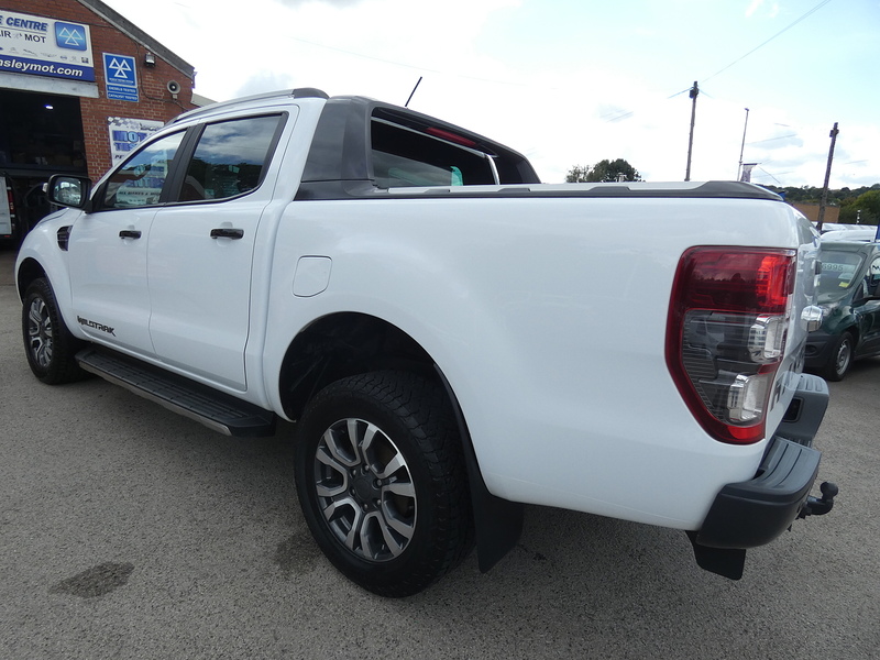 Ford 2021 71 FORD RANGER 2.0 ECOBLUE WILDTRAK AUTO DOUBLE CAB 77K WHITE STUNNING PICKUP