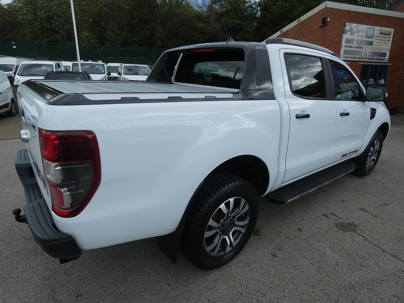 Ford 2021 71 FORD RANGER 2.0 ECOBLUE WILDTRAK AUTO DOUBLE CAB 77K WHITE STUNNING PICKUP