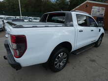 2021 71 FORD RANGER 2.0 ECOBLUE WILDTRAK AUTO DOUBLE CAB 77K WHITE STUNNING PICKUP