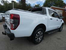 2021 71 FORD RANGER 2.0 ECOBLUE WILDTRAK AUTO DOUBLE CAB 77K WHITE STUNNING PICKUP