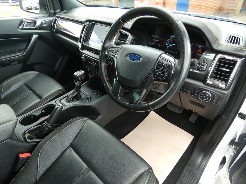 Ford 2021 71 FORD RANGER 2.0 ECOBLUE WILDTRAK AUTO DOUBLE CAB 77K WHITE STUNNING PICKUP