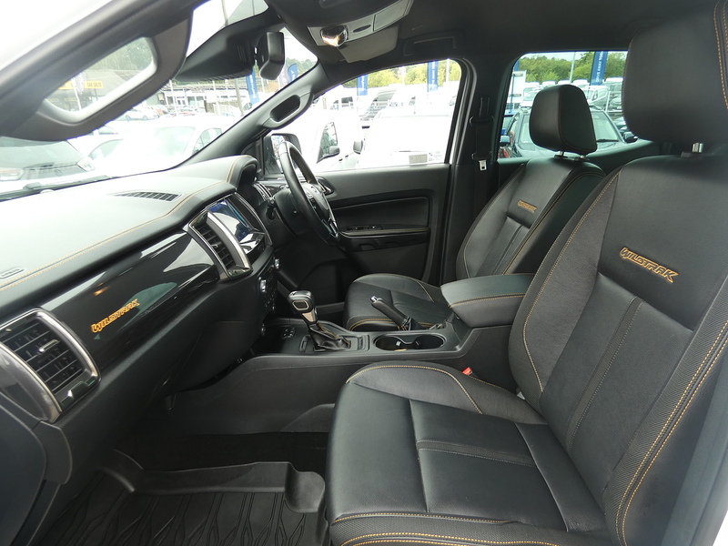 Ford 2021 71 FORD RANGER 2.0 ECOBLUE WILDTRAK AUTO DOUBLE CAB 85K WHITE STUNNING PICKUP