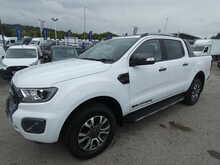 2021 71 FORD RANGER 2.0 ECOBLUE WILDTRAK AUTO DOUBLE CAB 85K WHITE STUNNING PICKUP