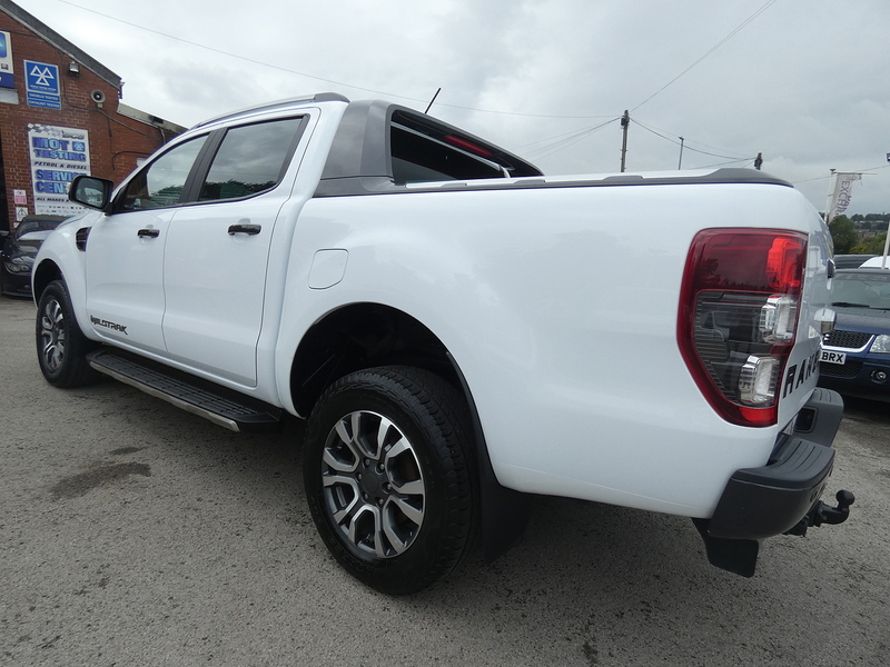 Ford 2021 71 FORD RANGER 2.0 ECOBLUE WILDTRAK AUTO DOUBLE CAB 85K WHITE STUNNING PICKUP