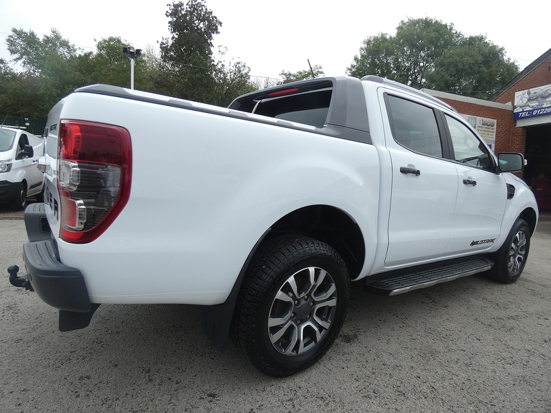 Ford 2021 71 FORD RANGER 2.0 ECOBLUE WILDTRAK AUTO DOUBLE CAB 85K WHITE STUNNING PICKUP
