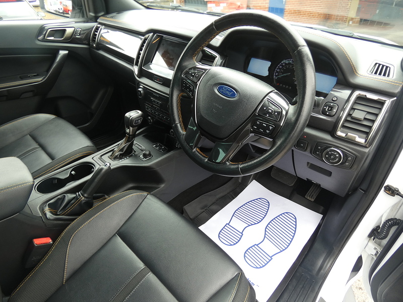 Ford 2021 71 FORD RANGER 2.0 ECOBLUE WILDTRAK AUTO DOUBLE CAB 85K WHITE STUNNING PICKUP