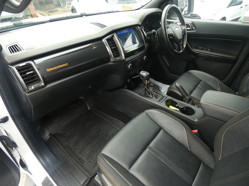 Ford 2021 71 FORD RANGER 2.0 ECOBLUE WILDTRAK AUTO DOUBLE CAB 85K WHITE STUNNING PICKUP