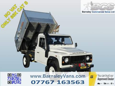 2010 59 LAND ROVER DEFENDER 130 HIGH SIDED TIPPER ONLY 66K CAT S REPAIRED