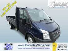 2012 12 FORD TRANSIT 2.2TDCI 350 LWB DROPSIDE PICKUP 125PS ONLY 90K