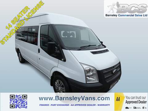 2013 13 FORD TRANSIT 2.2TDCI T350 14 SEATER MINIBUS STANDARD LICENSE EX COUNCIL