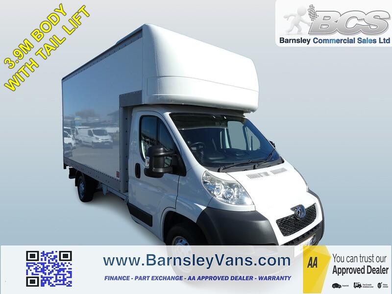 Peugeot 2014 14 PEUGEOT BOXER 2.2HDI 335 LUTON WITH TAIL LIFT 3.8M BODY ONLY 94K