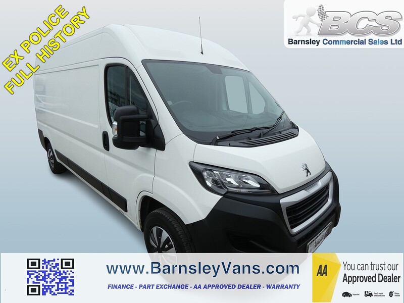 Peugeot 2018 68 PEUGEOT BOXER 2.0 BLUEHDI EURO 6 PROFESSIONAL L3H2 LWB EX POLICE FULL HISTORY