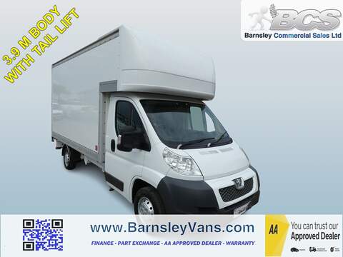 2014 14 PEUGEOT BOXER 2.2HDI 335 LUTON WITH TAIL LIFT 3.9M BODY ONLY 97K