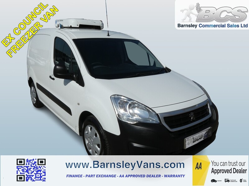 Peugeot 2016 65 PEUGEOT PARTNER 1.6HDI 850 FREEZER VAN ONLY 57K EX COUNCIL