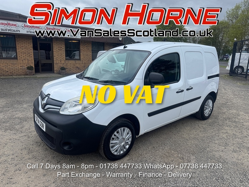Mineral White 2014 Renault Kangoo Van Front-wheel drive Manual