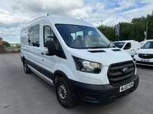 Ford Transit 2.0 350 EcoBlue Leader Crew Van AIR CON L3 H2 Double Cab 6dr Diesel Manual RWD L3 H2 (130 ps)