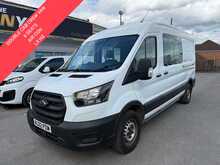 Ford Transit 2.0 350 EcoBlue Leader Crew Van AIR CON L3 H2 Double Cab 6dr Diesel Manual RWD L3 H2 (130 ps)