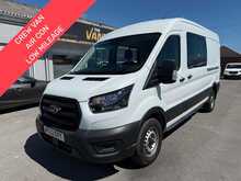 Ford Transit 2.0 350 EcoBlue Leader Crew Van AIR CON L3 H2 Double Cab 6dr Diesel Manual RWD L3 H2 (130 ps)