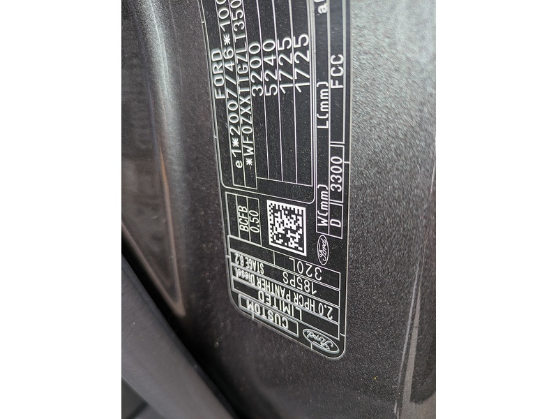 Ford 2.0 320 EcoBlue Limited Crew Van Double Cab 5dr Diesel Manual L2 H1 Euro 6 (s/s) (185 ps)