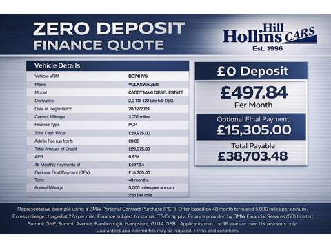 2.0 TDI Life MPV 5dr Diesel DSG Euro 6 (s/s) (122 ps)