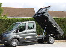 Ford Transit Trend 350 L3 Crew Cab Tipper - 165ps - AC - Heated seats
