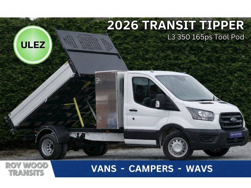 Ford 350 L3 Toolpod Tipper 165ps 2.0 Euro 6 DRW RWD 2.0 5dr Tipper Manual Diesel