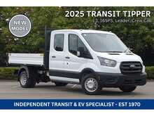 Ford Transit 350 L3 D/CAB Tipper 165ps 2.0 Euro 6 Leader DRW & RWD, Cab Air con