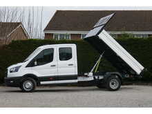 Ford Transit 350 L3 D/CAB Tipper 165ps 2.0 Euro 6 Leader DRW & RWD, Cab Air con