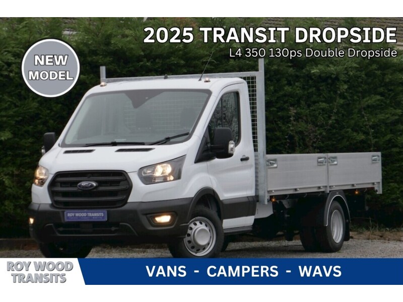 Ford 350 L4 Double Dropside 130ps - Dual rear Wheels, Euro 6, Available to order 2.0 3dr Dropside Manual Diesel