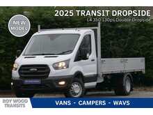 Ford Transit 350 L4 Double Dropside 130ps - Dual rear Wheels, Euro 6, Available to order 
