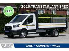Ford Transit 350 L4 Dropside Tail Lift Truck 165ps Euro 6 - Towing axle with 7,000kg gross train mass