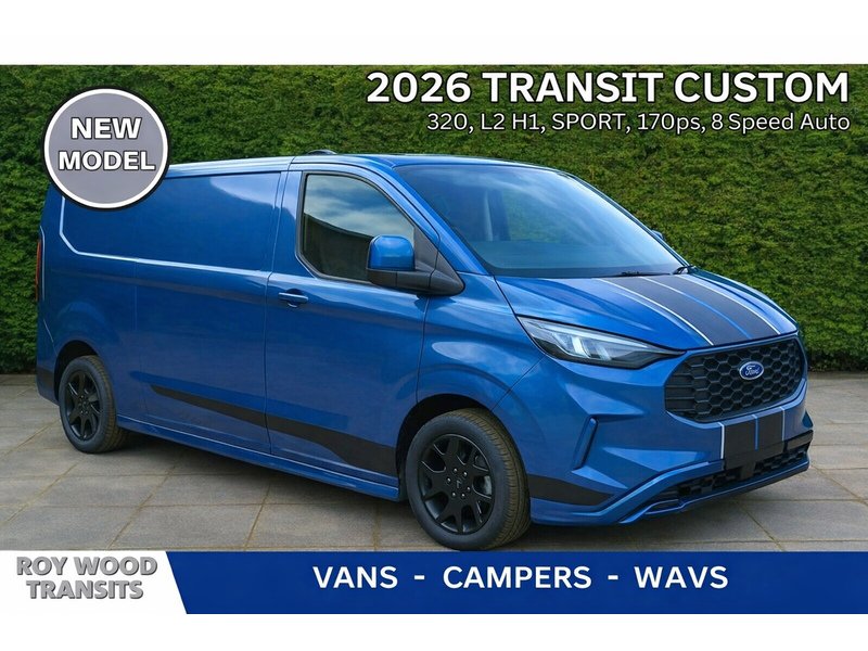 Ford 320 L2 H1 SPORT 170ps Euro 6 - 8 speed Automatic Van - Delivery miles only 1996 5dr medium van Automatic Diesel