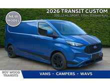 Ford Transit Custom 320 L2 H1 SPORT 170ps Euro 6 - 8 speed Automatic Van - Delivery miles only